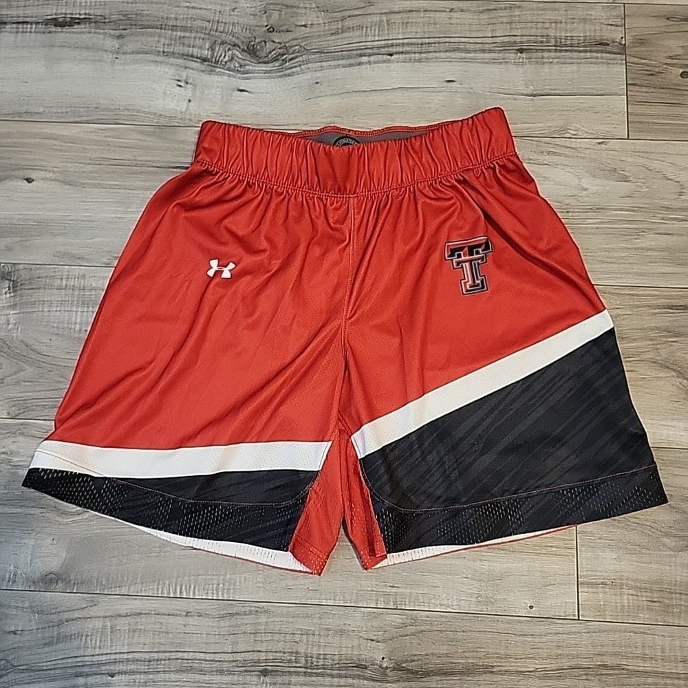 Under Armour‎ Texas Tech Team Basketball Short Men's Small Red